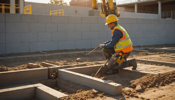 Mortier et fondations pour une structure solide