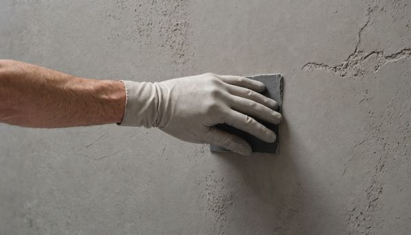 Poser de la peinture effet beton cire mural