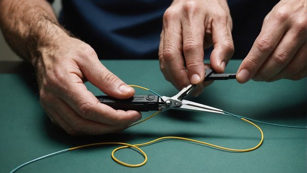 Comment réparer câble fibre optique avec des ciseaux efficaces
